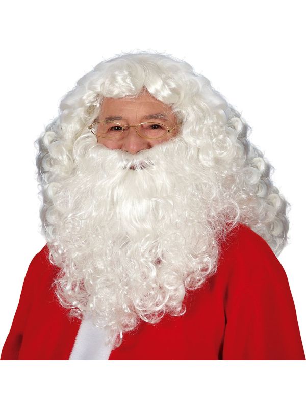 Luxe Kerstman Pruik en Baard