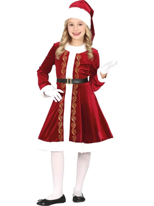 Luxe Kerstvrouw Kostuum Kind