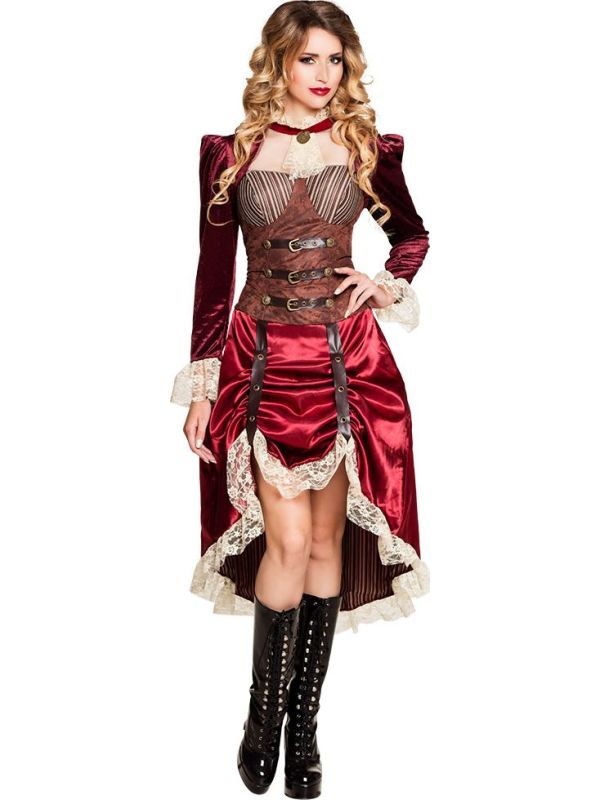 Luxe Lady Steampunk Jurk Dames