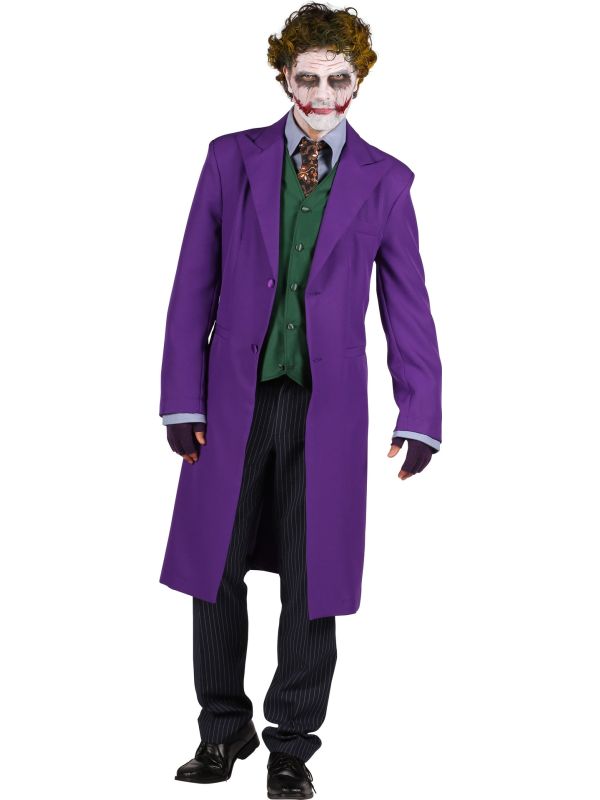 Luxe Paars Joker Kostuum Heren Halloween
