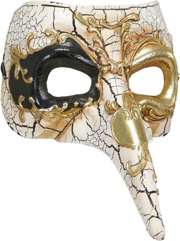 Luxe Venetiaans Masker met Lange Neus