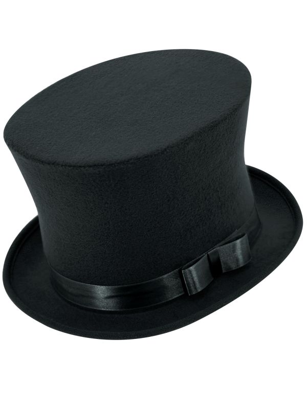 Luxe Zwarte Hoge Hoed Mannen Vrouwen