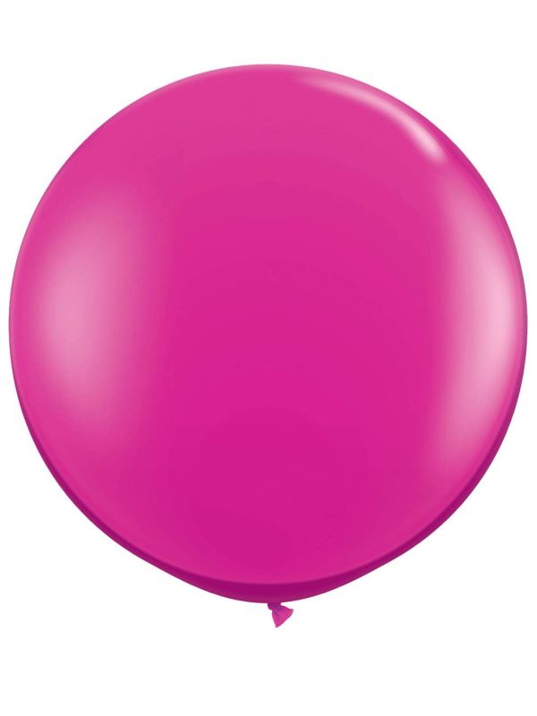 Magenta Roze Ballon Xl 90cm