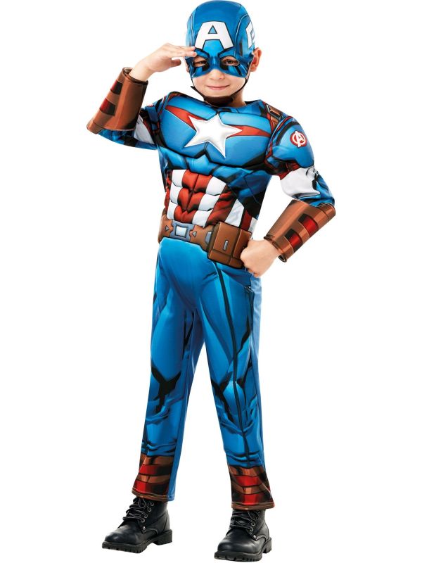 Marvel Captain America Jongens Kostuum