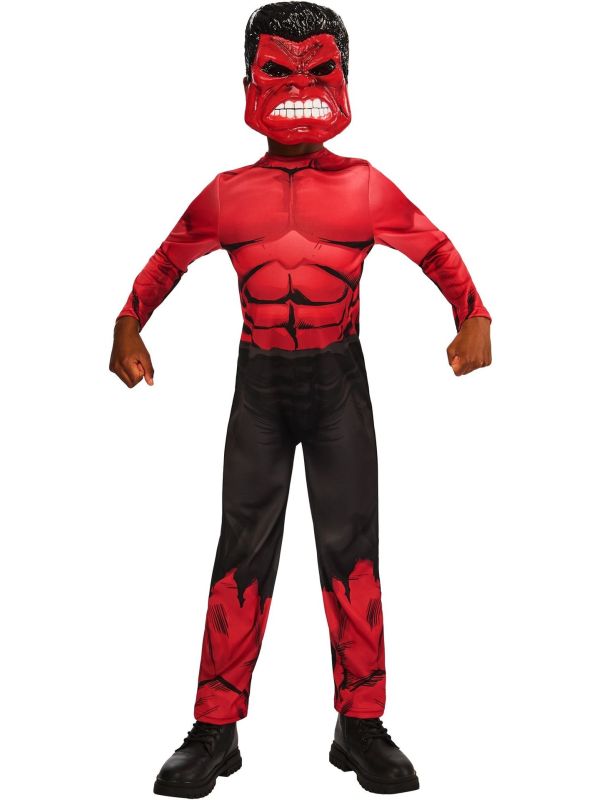 Marvel Red Hulk Jongens Kostuum