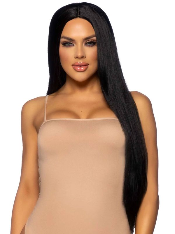 Mayra Lange Zwarte Pruik