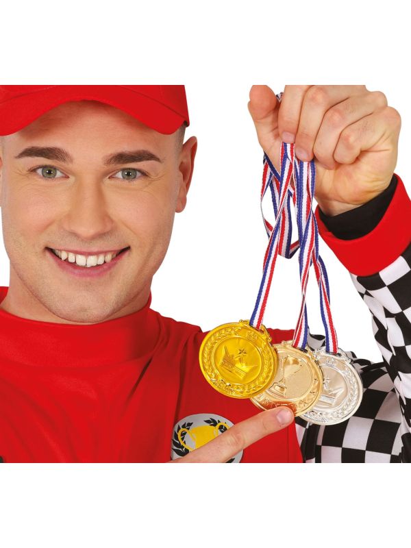 Medailleset Brons Zilver Goud 7cm