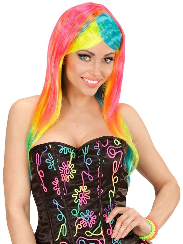 Meerkleurige Fashion Pruik