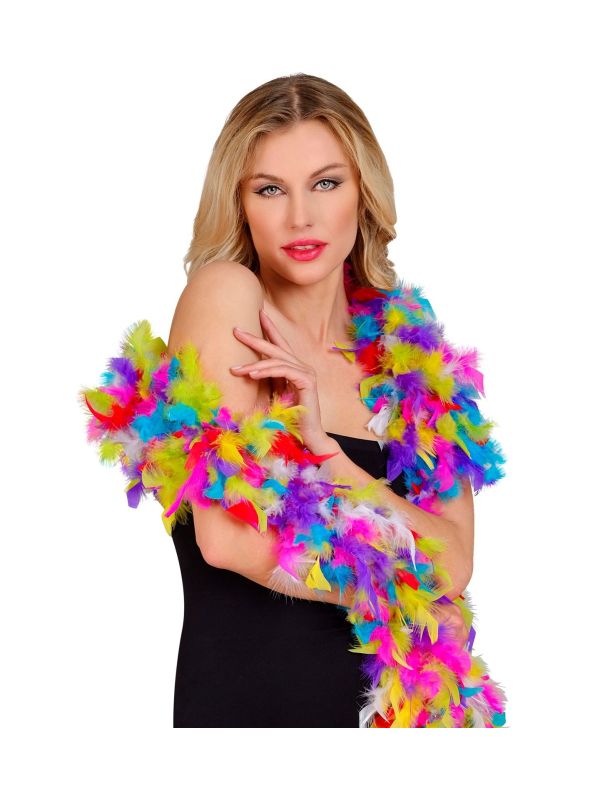 Meerkleurige Lange Veren Boa