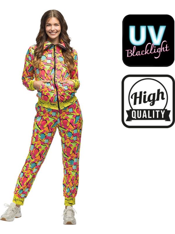 Meerkleurige Pop Art Trainingspak Dames