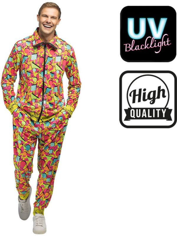 Meerkleurige Pop Art Trainingspak Heren