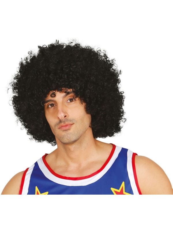 Mega Afro Pruik Zwart