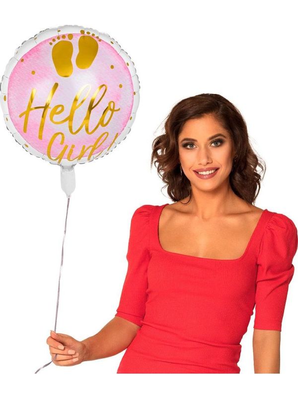 Meisje Geboorte Ballon Hello Girl