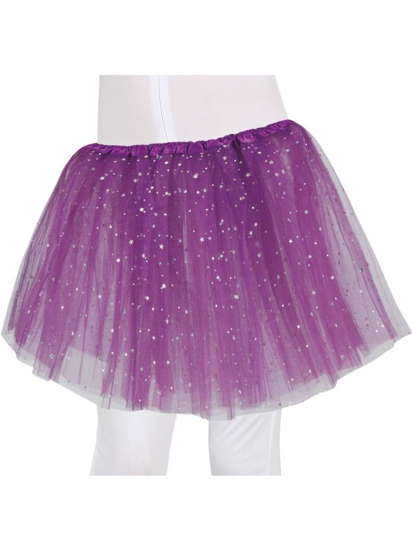 Meisjes Tutu Sterren Hemels Paars 30cm