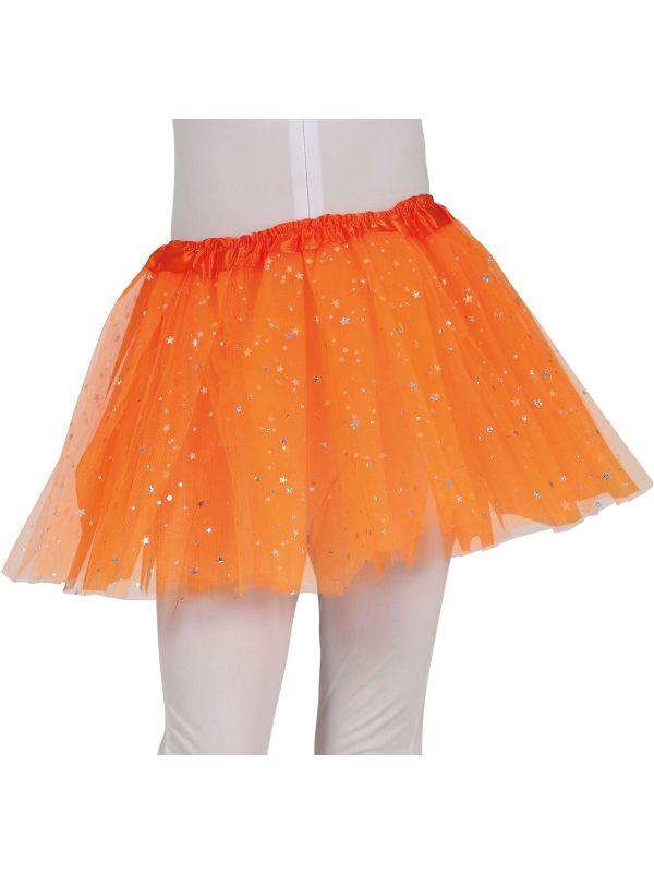 Meisjes Tutu Sterren Oranje 30cm