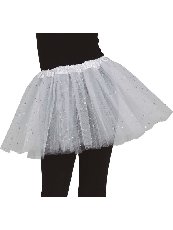 Meisjes Tutu Sterren Wit 30cm