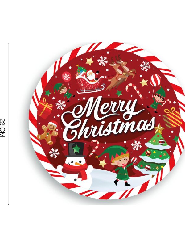 Merry Christmas Wegwerpbordjes 6 Stuks