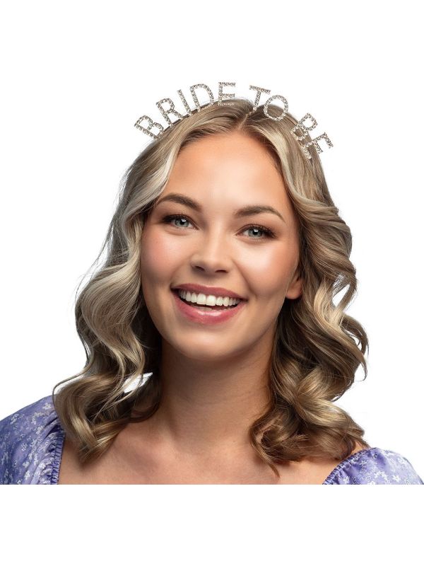 Metalen Diadeem 'Bride To Be' Vrijgezellenfeest