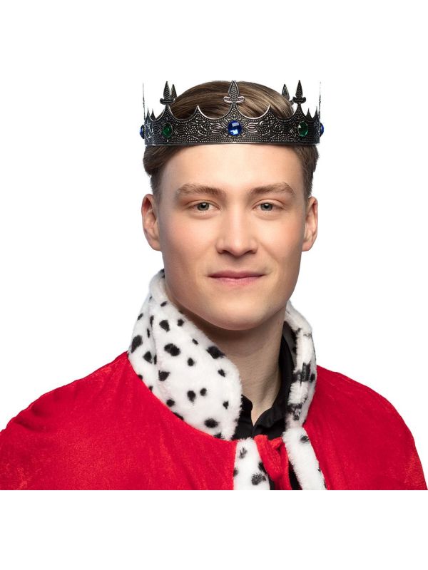 Metalen Zilverkroon Koning Heren Dames