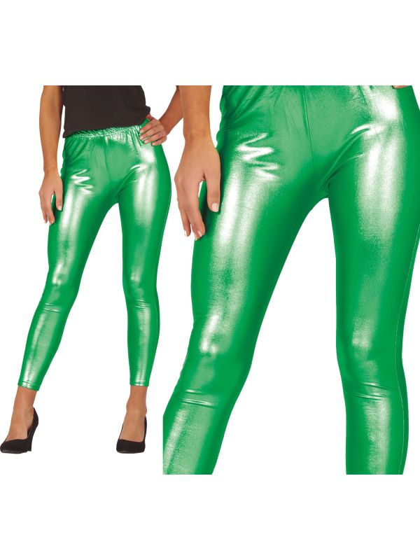 Metallic Groen Legging Dames
