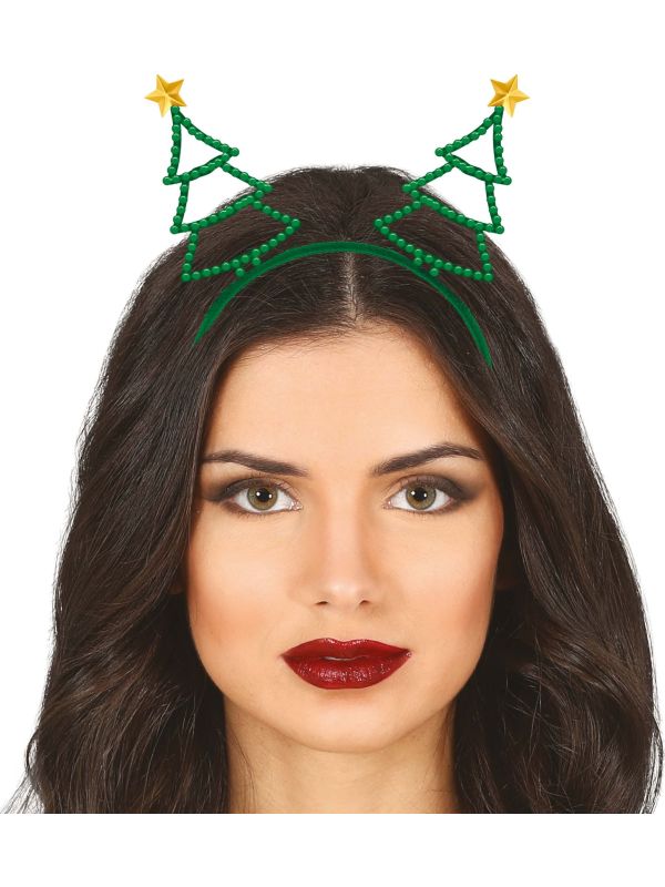 Metallic Kerstboom Haarband