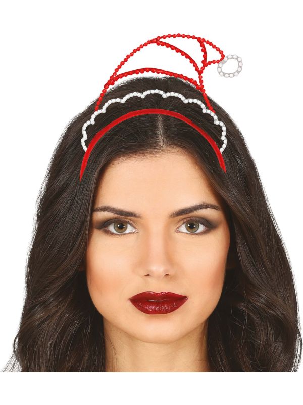 Metallic Kerstman Muts Haarband