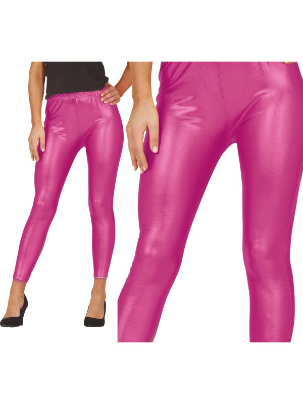 Metallic Roze Legging Dames