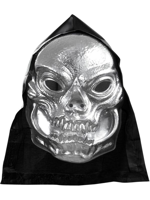 Metallic Schedelmasker met Kap