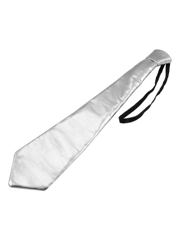 Metallic Zilver Stropdas