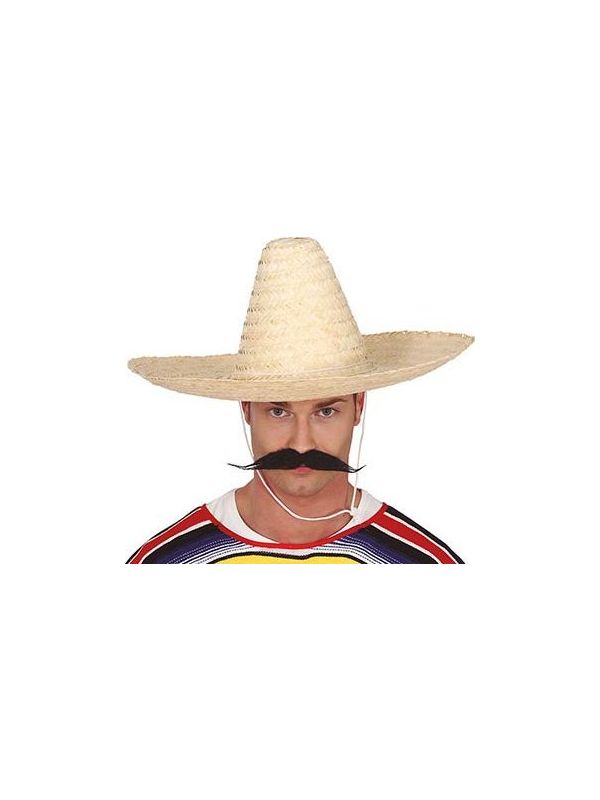 Mexicaanse Sombrero Hoed Wit Beige