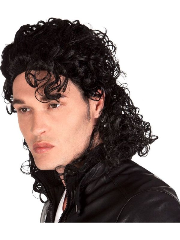Michael Jackson Krullen Pruik Zwart