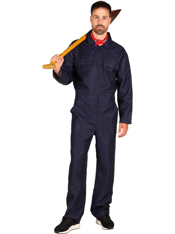 Michael Myers Kostuum Heren Blauw Halloween