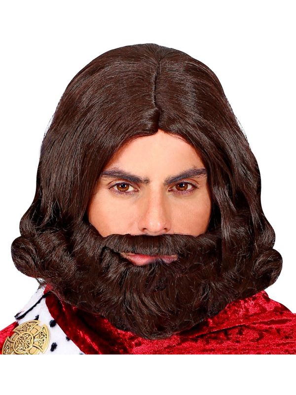 Middeleeuwen Pruik met Baard