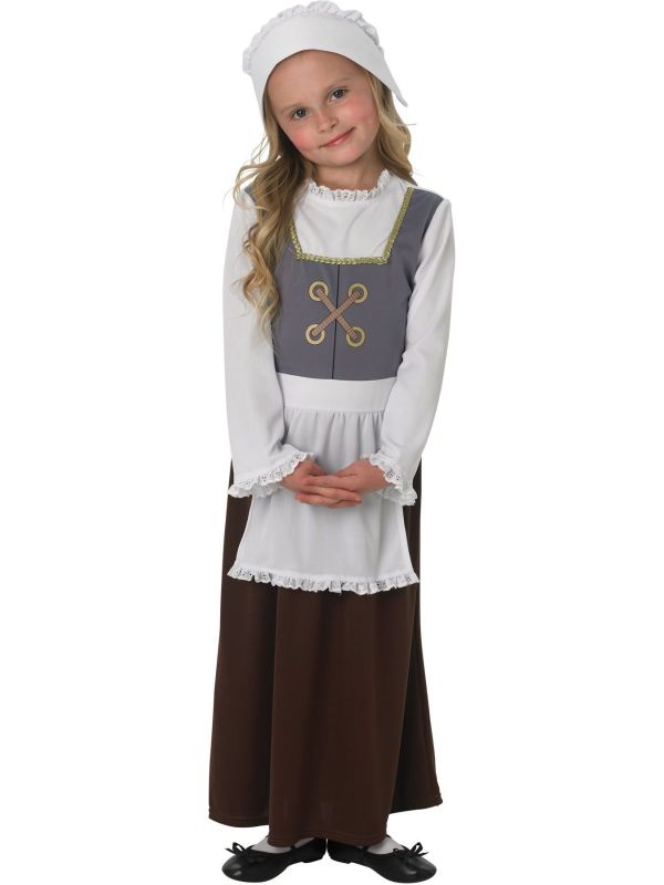 Middeleeuws Boerin Kostuum Kinderen