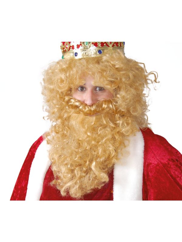 Middeleeuwse Koning Pruik