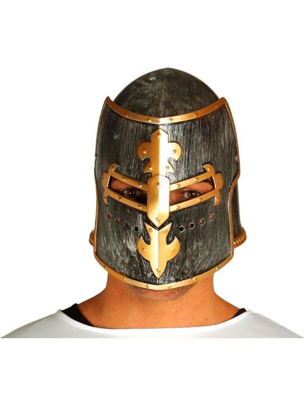 Middeleeuwse Ridder Helm Grijs