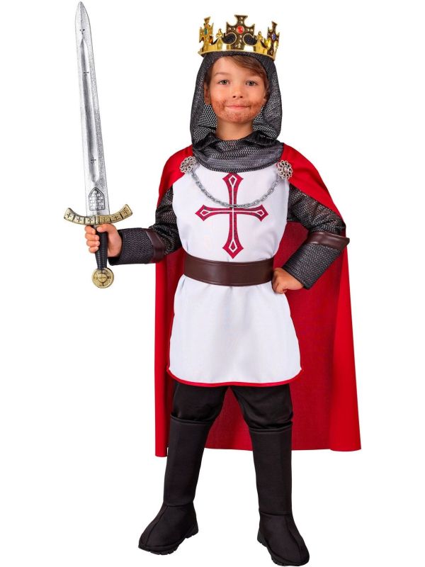 Middeleeuwse Ridder Koning Kostuum Jongens