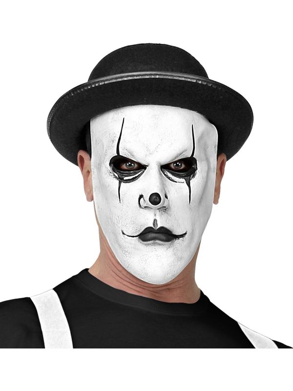 Mime Speler Masker Wit