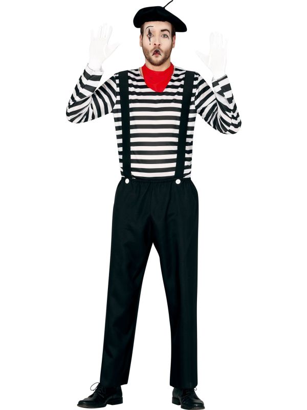 Mime Speler Outift Mannen