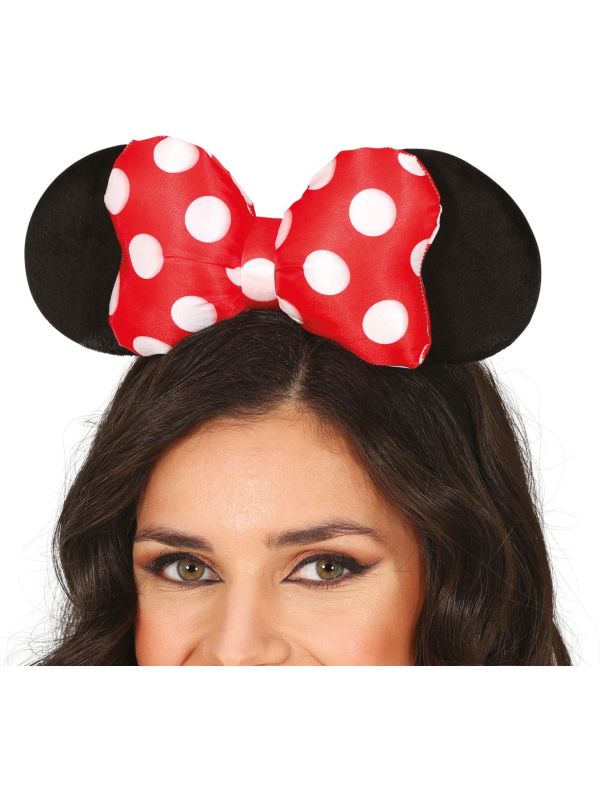 Minnie Mouse Oortjes en Strik Haarband Dames