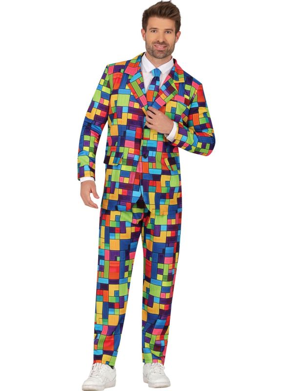 Multicolor Videogame Maatpak Volwassenen