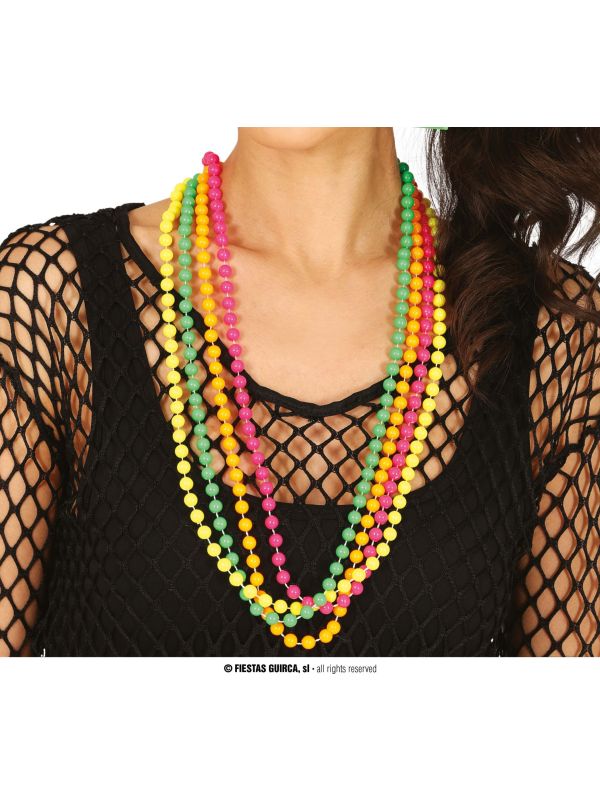 Multikleur Neon Kettingen Retro 80's