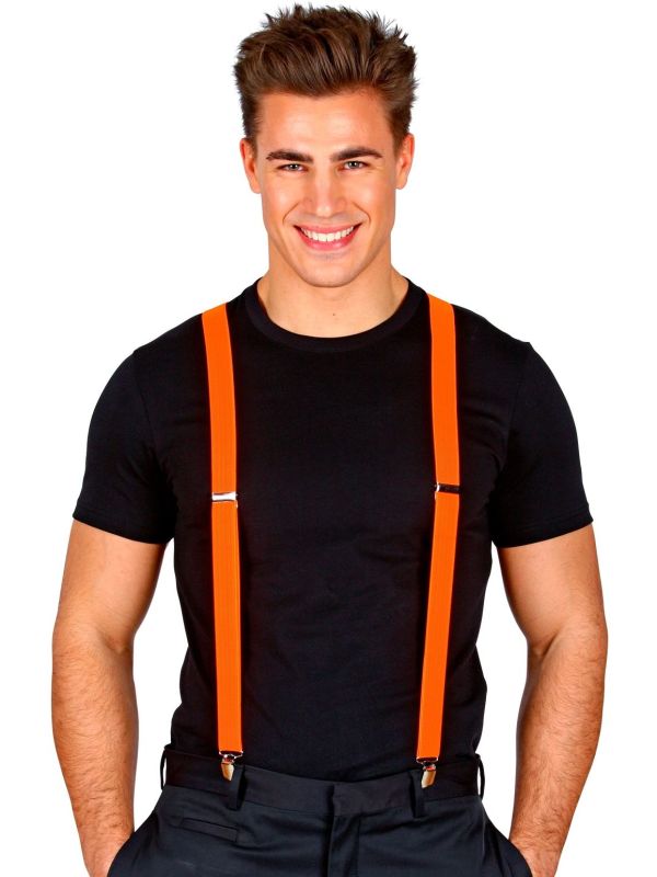Neon Bretels Oranje