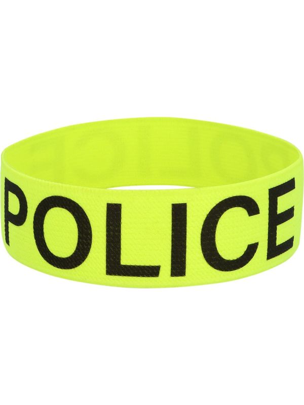 Neon Gele Politie Armband