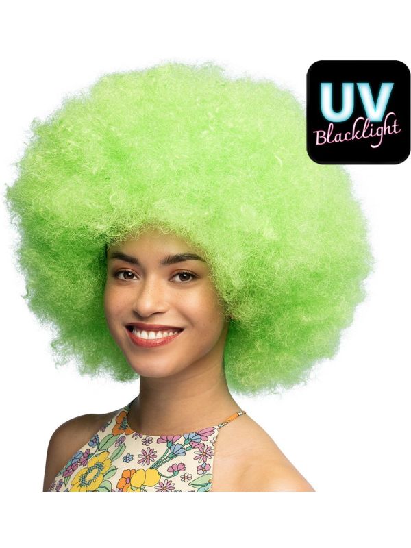 Neon Groene Disco Afropruik