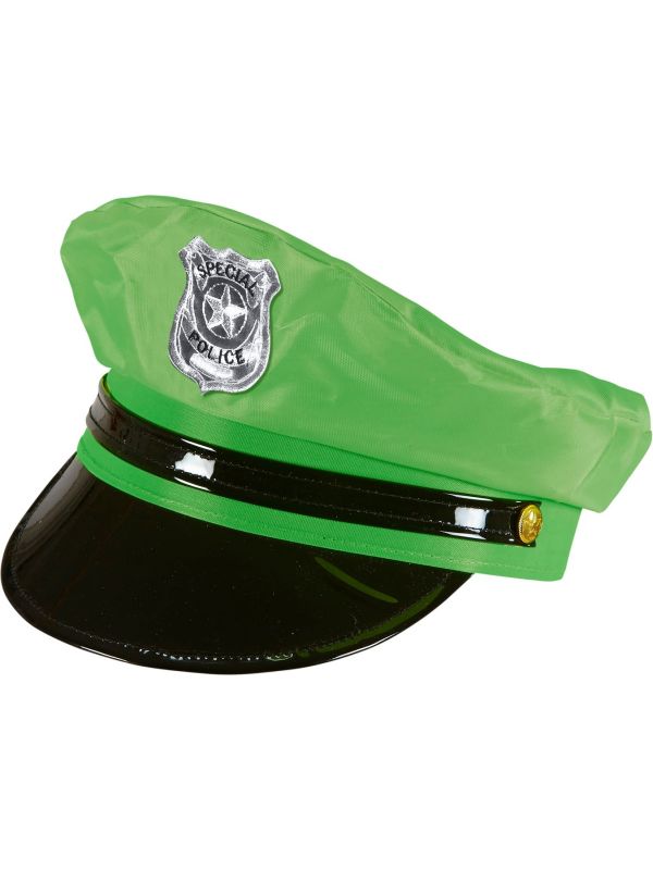 Neon Groene Politie Pet