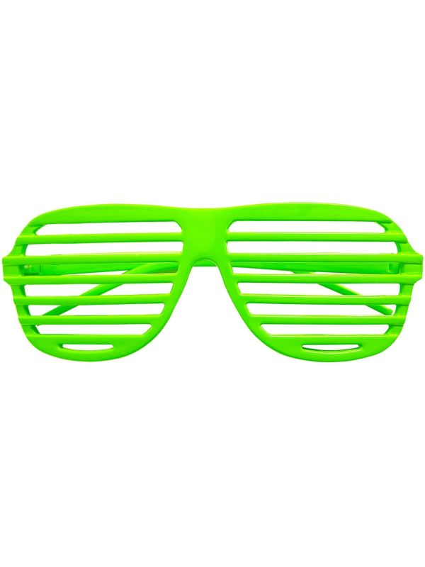 Neon Groene Shutter Bril
