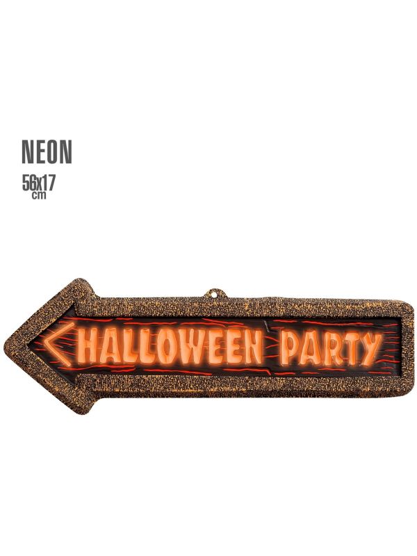 Neon Halloween Feest Bord