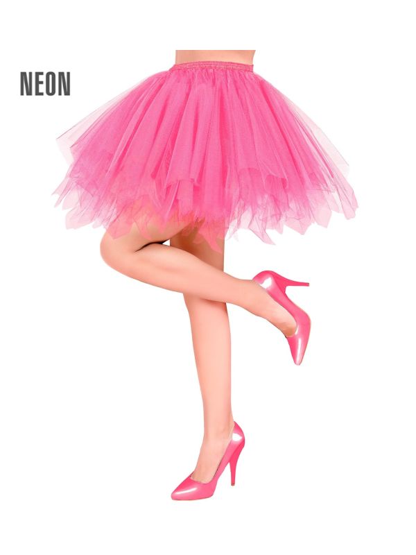 Neon Roze Tutu Dames met Binnenzak