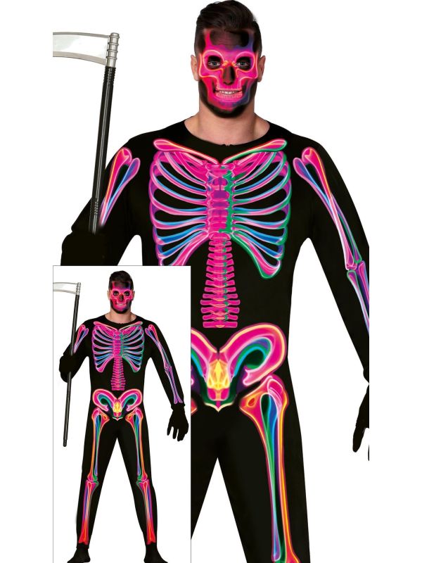 Neon Skelet Jumpsuit Dames